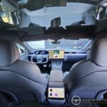 Tesla Model S Plaid – habitacle arrière et toit vitré panoramique