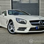 Mercedes SL 400 AMG (R231) V6 bi-turbo 333 ch — vue trois-quarts avant opposée