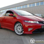 Honda Civic Type R FN2 2.0 i-VTEC 201 ch — Heritage Pack GP — vue avant complémentaire
