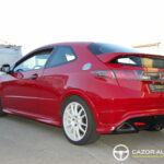 Honda Civic Type R FN2 2.0 i-VTEC 201 ch — Heritage Pack GP — vue trois-quarts arrière opposée
