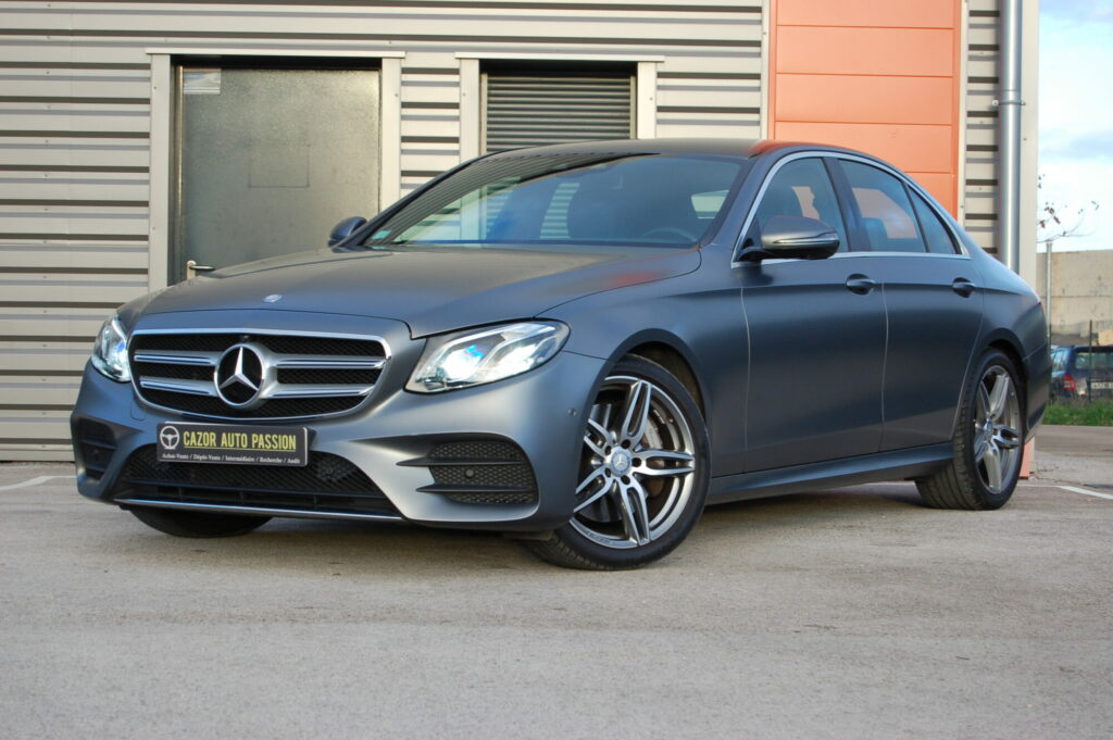 Mercedes Classe E 350d 260 ch Sport Line 9G-Tronic — vue trois-quarts avant