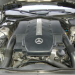 Mercedes SL 500 Pack AMG (R230) 306 ch — compartiment moteur