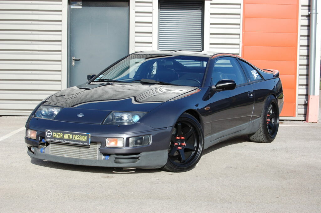 Nissan 300ZX Z32 Twin Turbo — préparation DGM 375 ch — vue trois-quarts avant