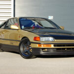 Honda Civic CRX EE8 — Swap B18C6 Integra Type R — vue trois-quarts avant opposée