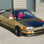 Honda Civic CRX EE8 — Swap B18C6 Integra Type R — vue trois-quarts avant