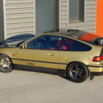 Honda Civic CRX EE8 — Swap B18C6 Integra Type R — vue trois-quarts arrière