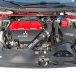 Mitsubishi Lancer Evolution X MR TC-SST — préparation 400 ch — compartiment moteur vue générale