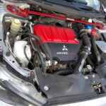 Mitsubishi Lancer Evolution X MR TC-SST — préparation 400 ch — moteur, vue avant