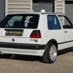 Volkswagen Golf 2 GTI G60 — Préparation SCHRICK 210 ch — vue trois-quarts arrière