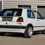 Volkswagen Golf 2 GTI G60 — Préparation SCHRICK 210 ch — vue trois-quarts arrière opposée