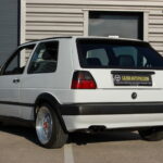 Volkswagen Golf 2 GTI G60 — Préparation SCHRICK 210 ch — vue trois-quarts arrière
