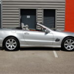 Mercedes SL 500 (R230) 306 ch BVA — profil décapoté