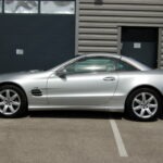 Mercedes SL 500 (R230) 306 ch BVA — profil avec toit fermé
