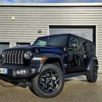 Jeep Wrangler Unlimited Rubicon 4xe 2.0 T 380 ch PHEV BVA8 — vue trois-quarts avant
