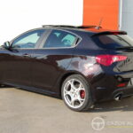 Alfa Romeo Giulietta Quadrifoglio Verde TCT — DGM 285 ch — vue trois-quarts arrière opposée