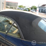 Porsche 911 type 997 Carrera 2 Cabriolet 3.6 325 ch BVM6 — capote, vue de dessus