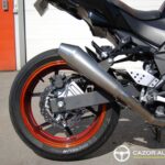 Kawasaki Z 750 ABS — roue arrière et échappement