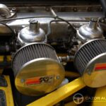 Jaguar Type E Série 2 4.2 L — moteur, détail carburateurs