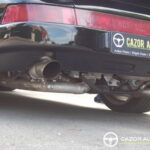 Porsche 911 Turbo 3.3 type 964 / 965 — échappement, détail